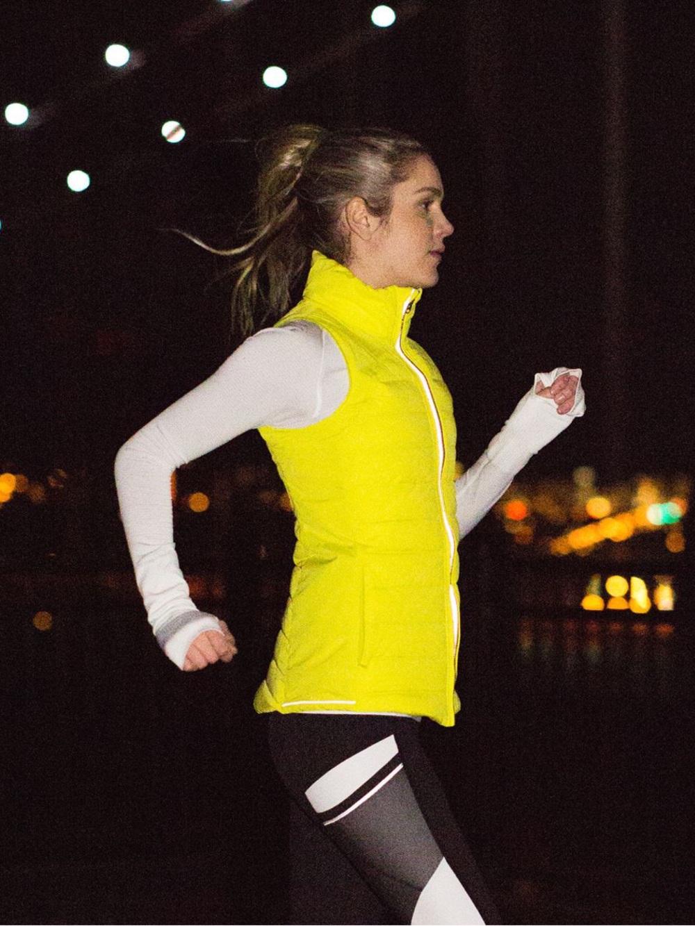 Lululemon Fluffed Up Vest in Split Pea Neon Yellow Size 6